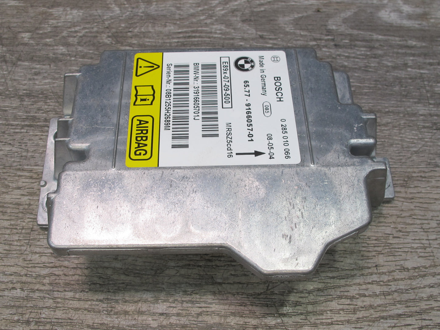 07-13 BMW E90 E92 E93 SRS AIRBAG SENSOR CONTROL MODULE 9166057 OEM
