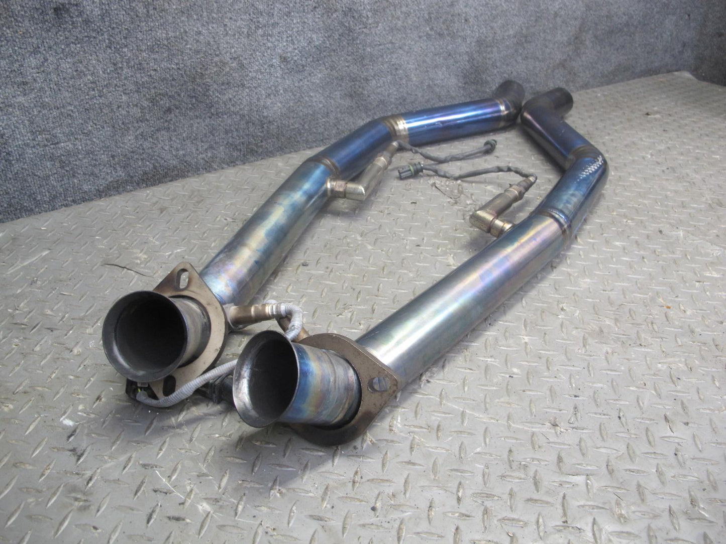 08-13 BMW E92 E90 M3 Titanium Catback Exhaust System w Carbon Tips Aftermarket