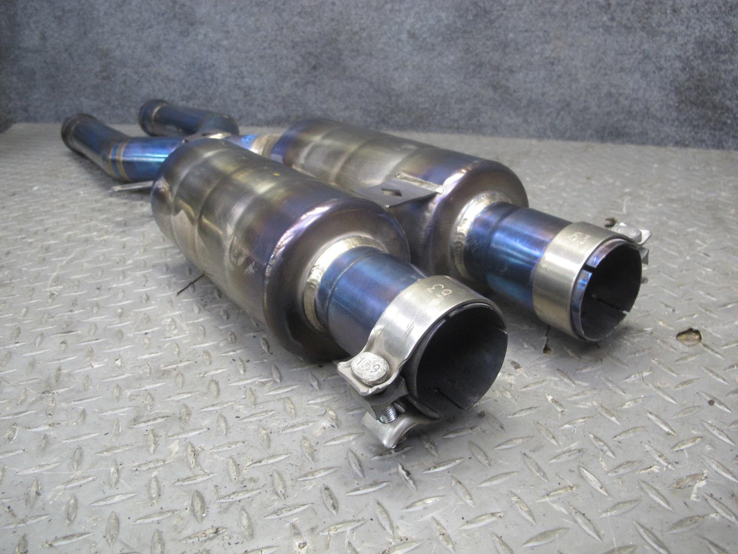 08-13 BMW E92 E90 M3 Titanium Catback Exhaust System w Carbon Tips Aftermarket