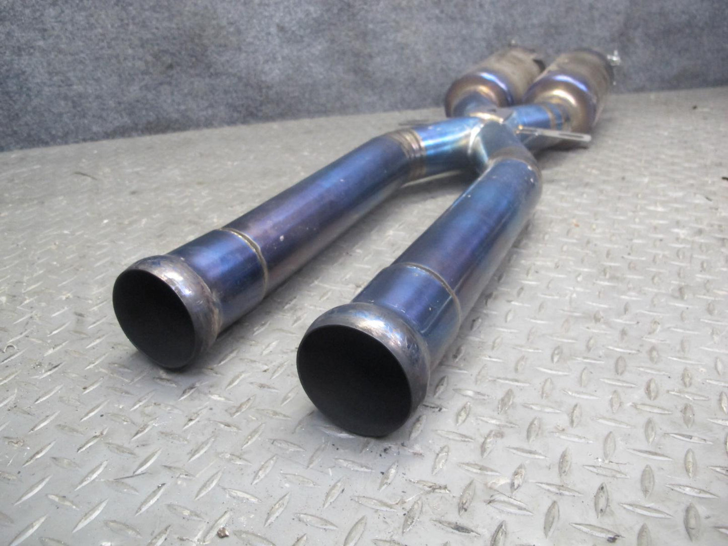 08-13 BMW E92 E90 M3 Titanium Catback Exhaust System w Carbon Tips Aftermarket