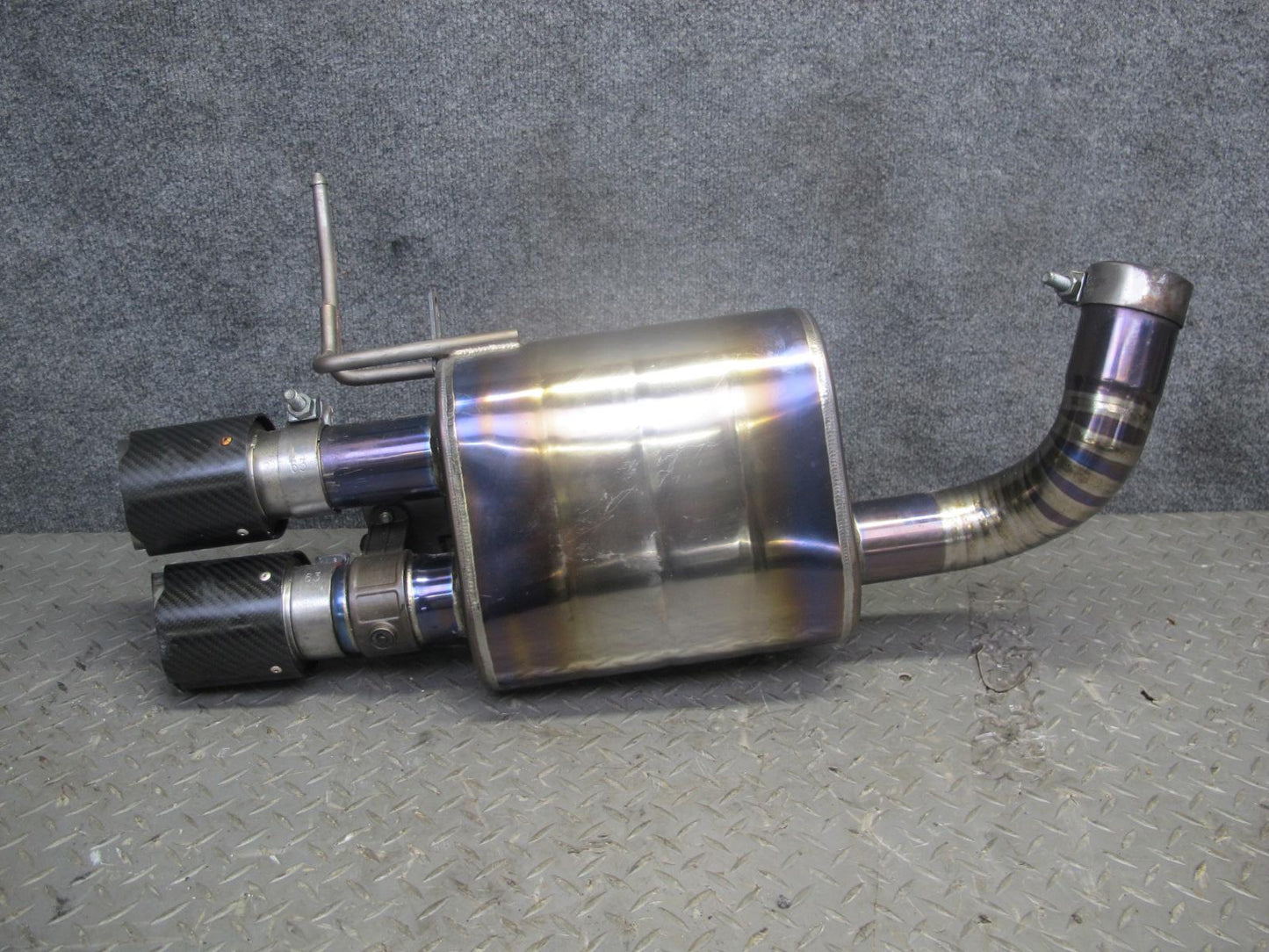 08-13 BMW E92 E90 M3 Titanium Catback Exhaust System w Carbon Tips Aftermarket
