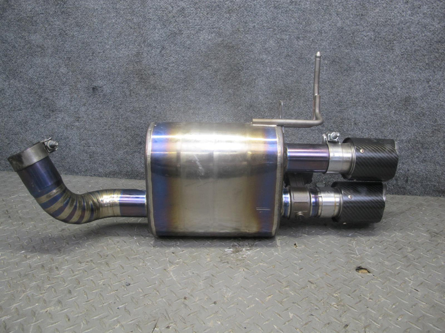 08-13 BMW E92 E90 M3 Titanium Catback Exhaust System w Carbon Tips Aftermarket