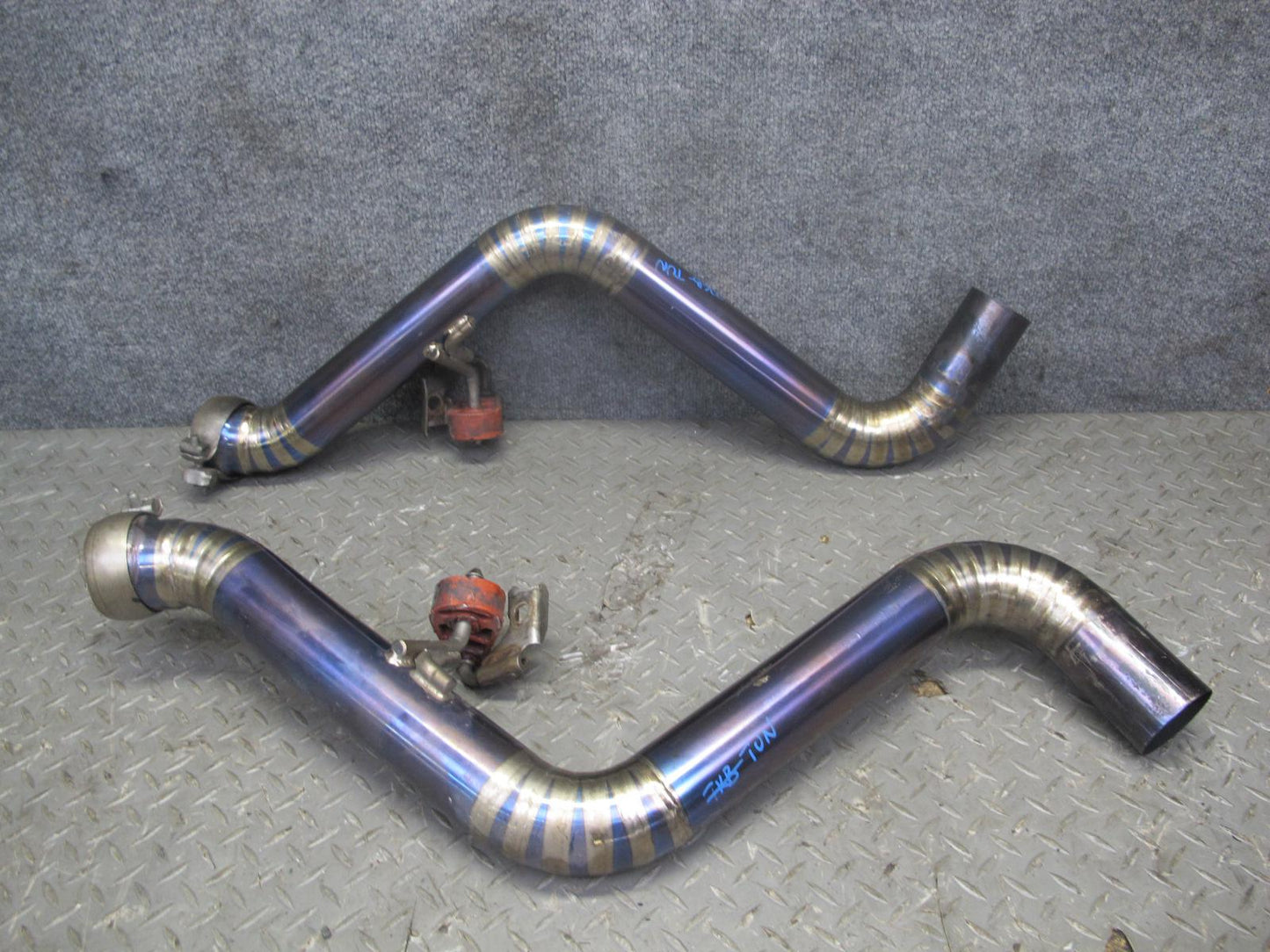 08-13 BMW E92 E90 M3 Titanium Catback Exhaust System w Carbon Tips Aftermarket
