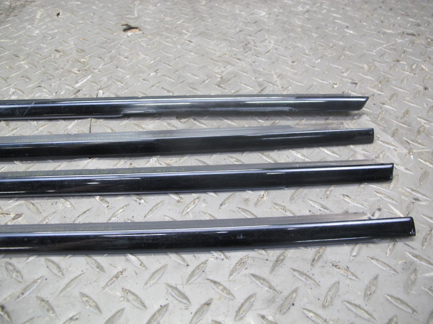 2008-2011 BMW E90 Sedan M3 High Gloss Shadowline Trim Molding Cover Panel Set