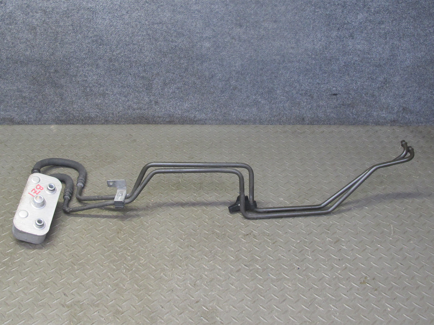 03-05 BMW E85 Z4 M54 Transmission Oil Cooler Heat Exchanger w Hose Line OEM