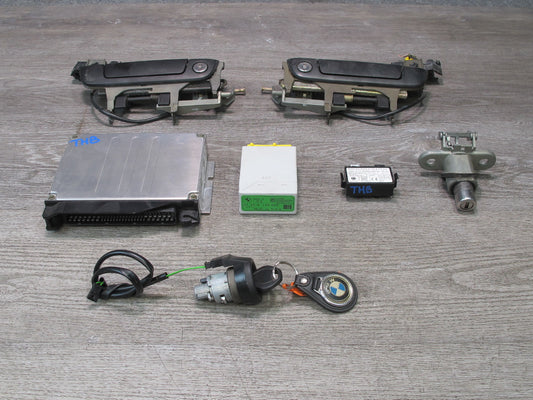 1997 BMW E36 328iC 2.8L M52 Engine ECU DME EWS 2 Door Handle Lock KEY Set OEM