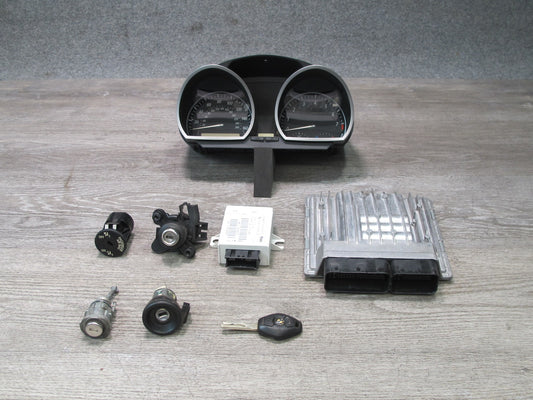 07-08 BMW E85 Z4 N52 3.0L Conv A/T SPEED0 ECU ECM Immo Module Lock KEY Set OEM