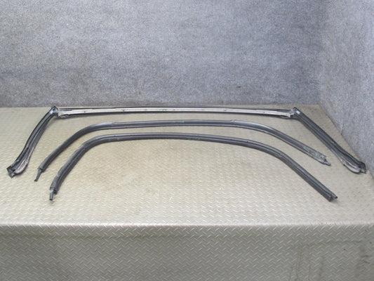 03-08 BMW E85 Z4 Set of 3 Windshield Door Weatherstrip Rubber Seal Cover OEM