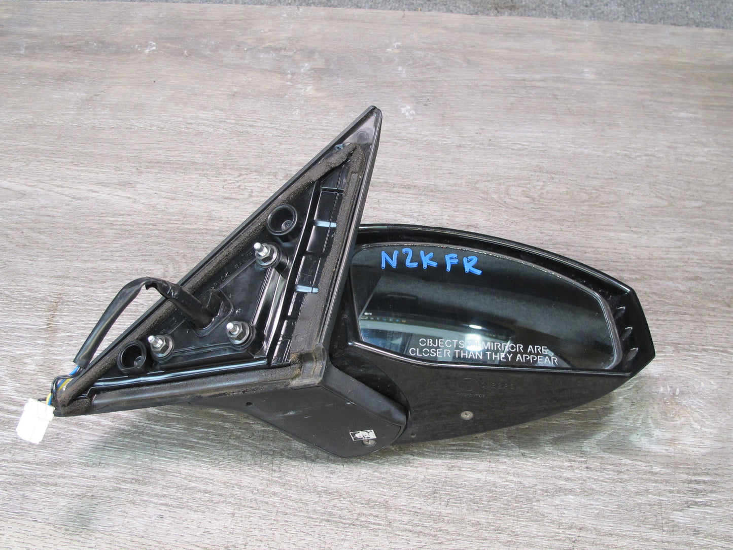 07-09 Nissan 350Z Convert Right Door Exterior Side View Heated Power Mirror OEM