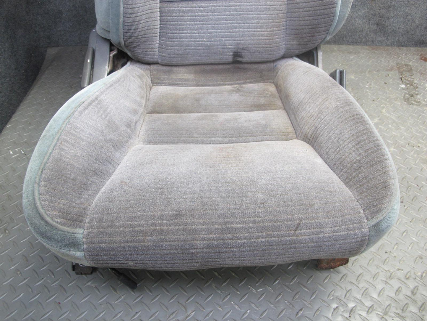 89-92 Toyota Supra MK3 Front & Rear Complete Cloth Seat Set Gray OEM