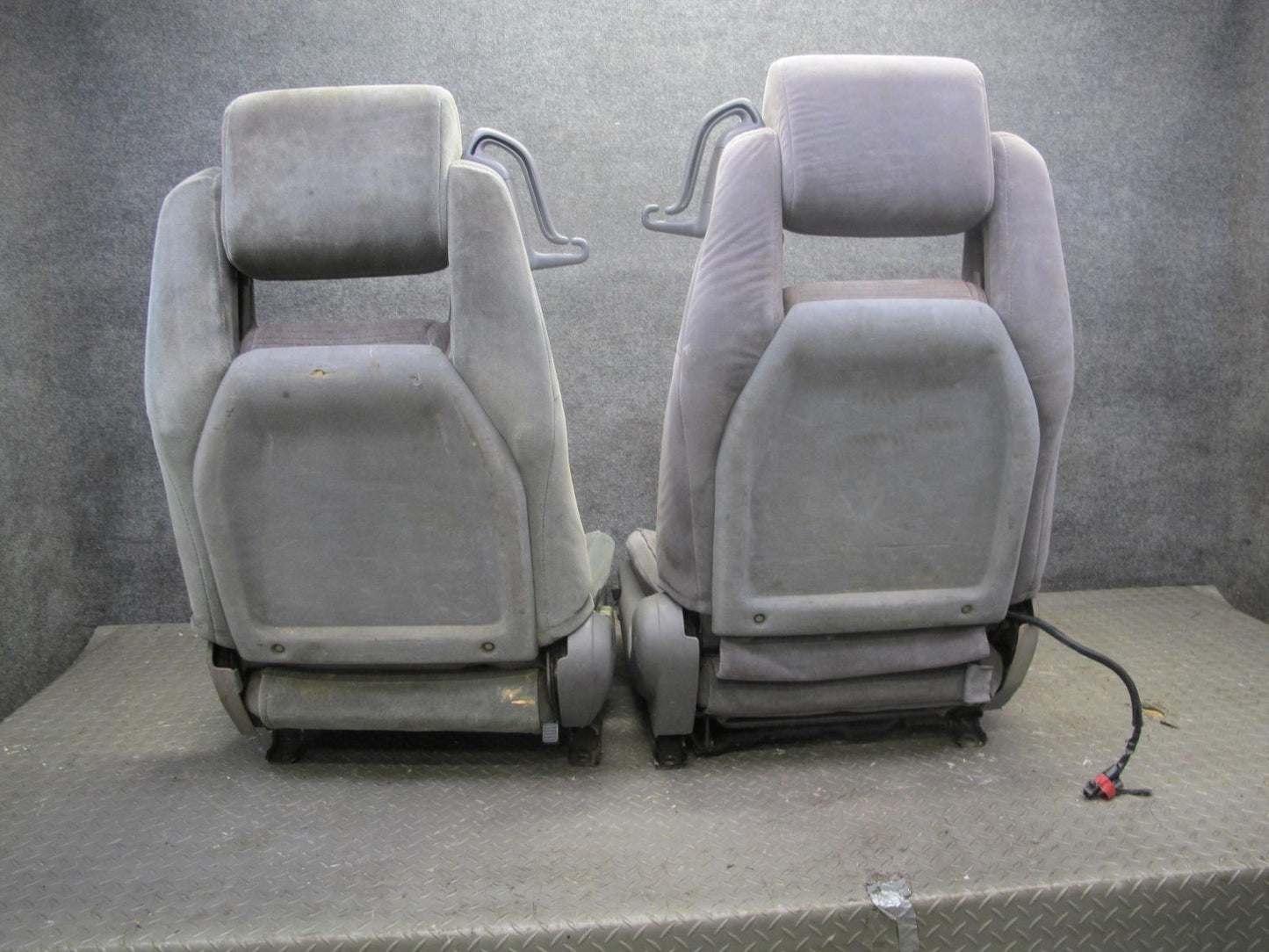 89-92 Toyota Supra MK3 Front & Rear Complete Cloth Seat Set Gray OEM