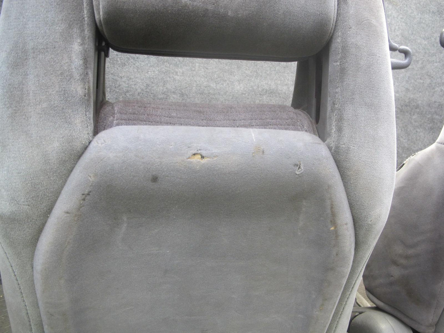 89-92 Toyota Supra MK3 Front & Rear Complete Cloth Seat Set Gray OEM