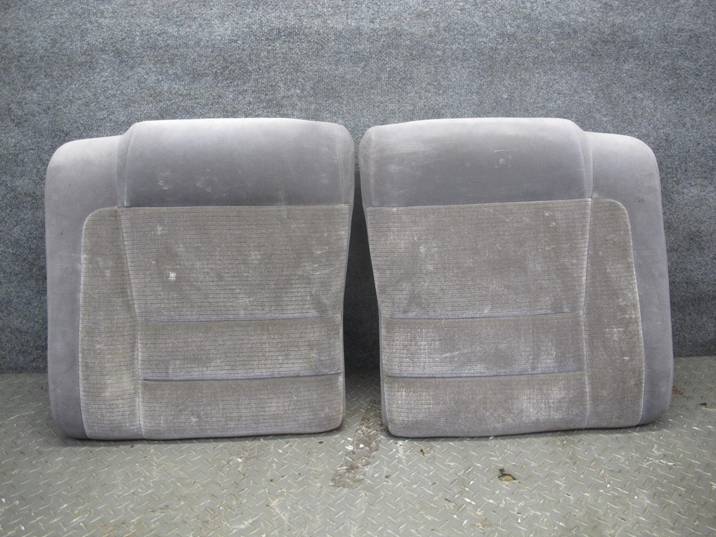 89-92 Toyota Supra MK3 Front & Rear Complete Cloth Seat Set Gray OEM