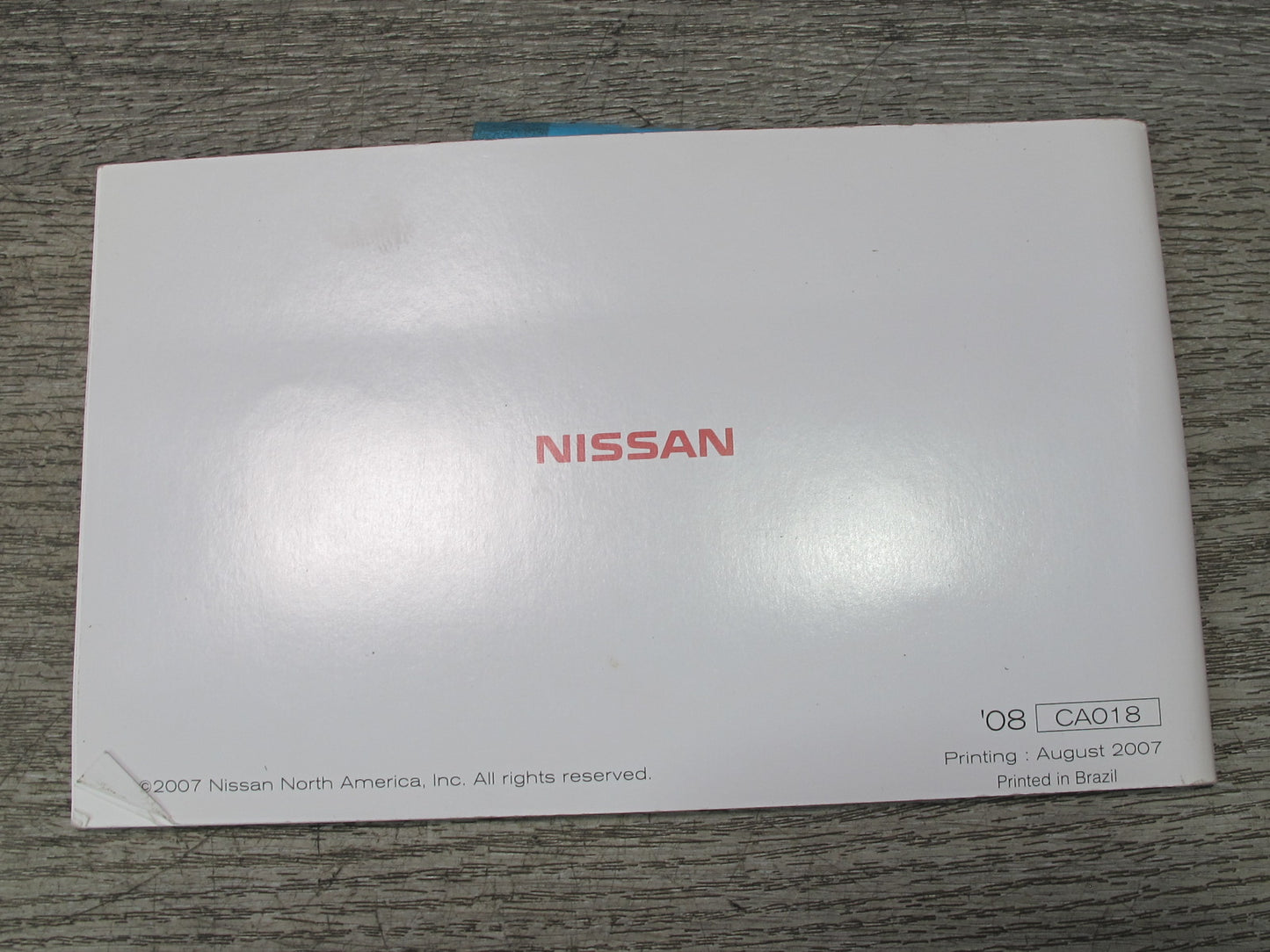 2008 Nissan 350Z Z33 Convertible Owner User Guide Manual Book Set w Case OEM