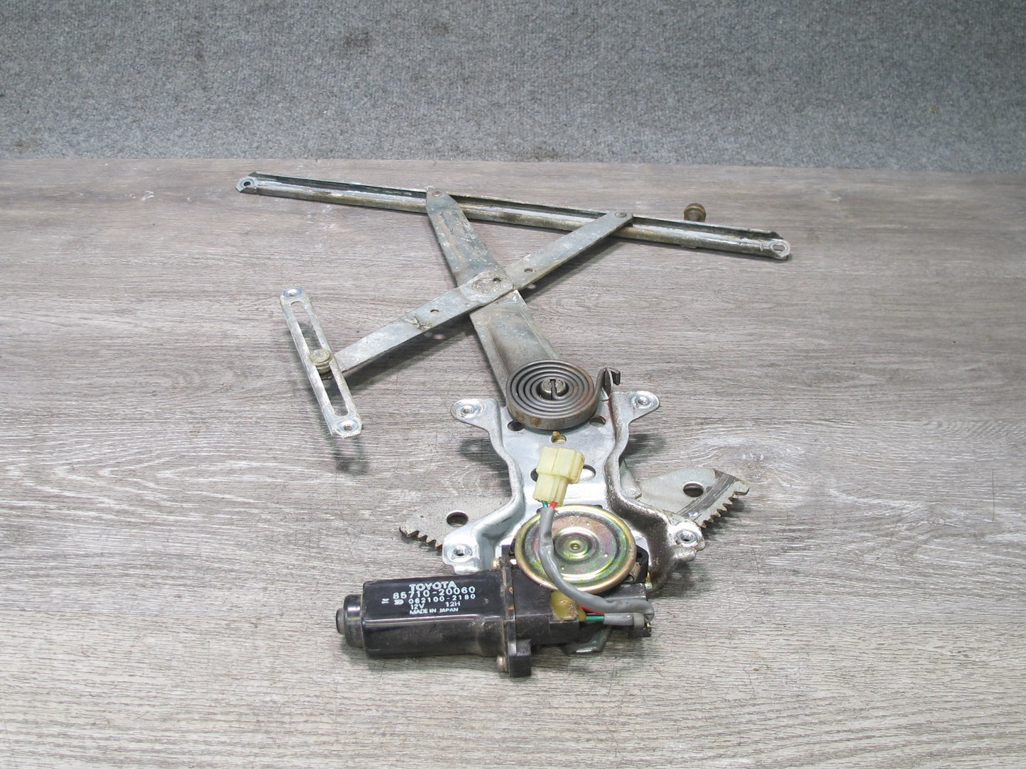 86-92 Toyota Supra MK3 MA70L Right Passenger Door Window Regulator w Motor OEM