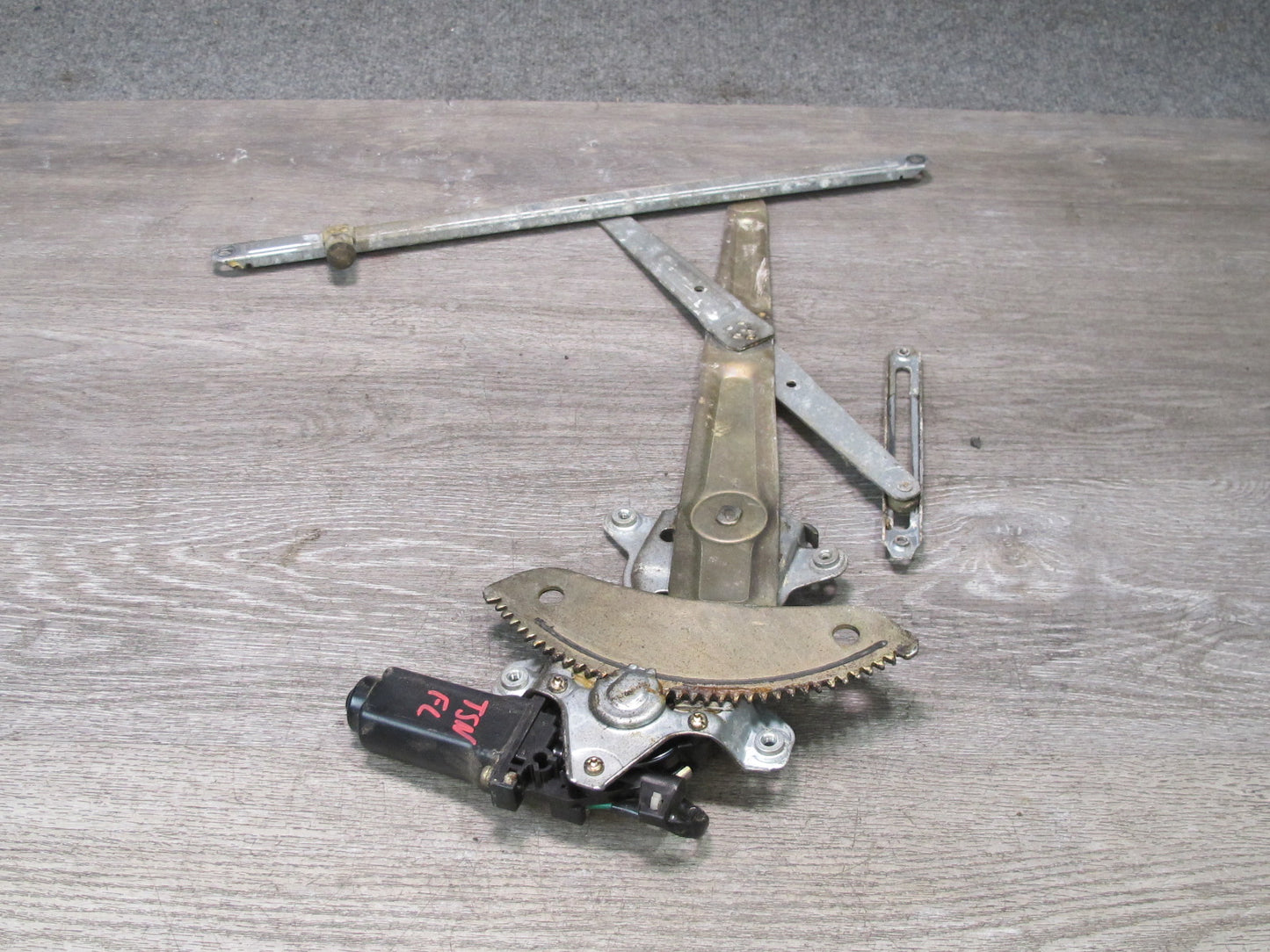 86-92 Toyota Supra MA70L Left Driver Door Window Regulator w Motor OEM