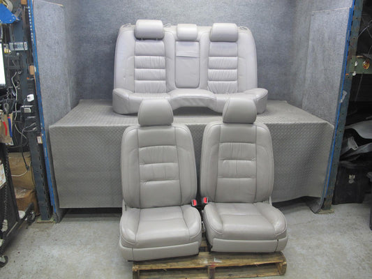 01-02 Lexus JZS160L GS430 GS300 Front & Rear Leather Seat Set Charcoal 83K OEM