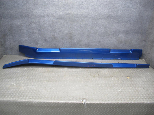 03-09 Hummer H2 Left & Right Side Skirt Rocker Panel Molding Pacific Blue Set