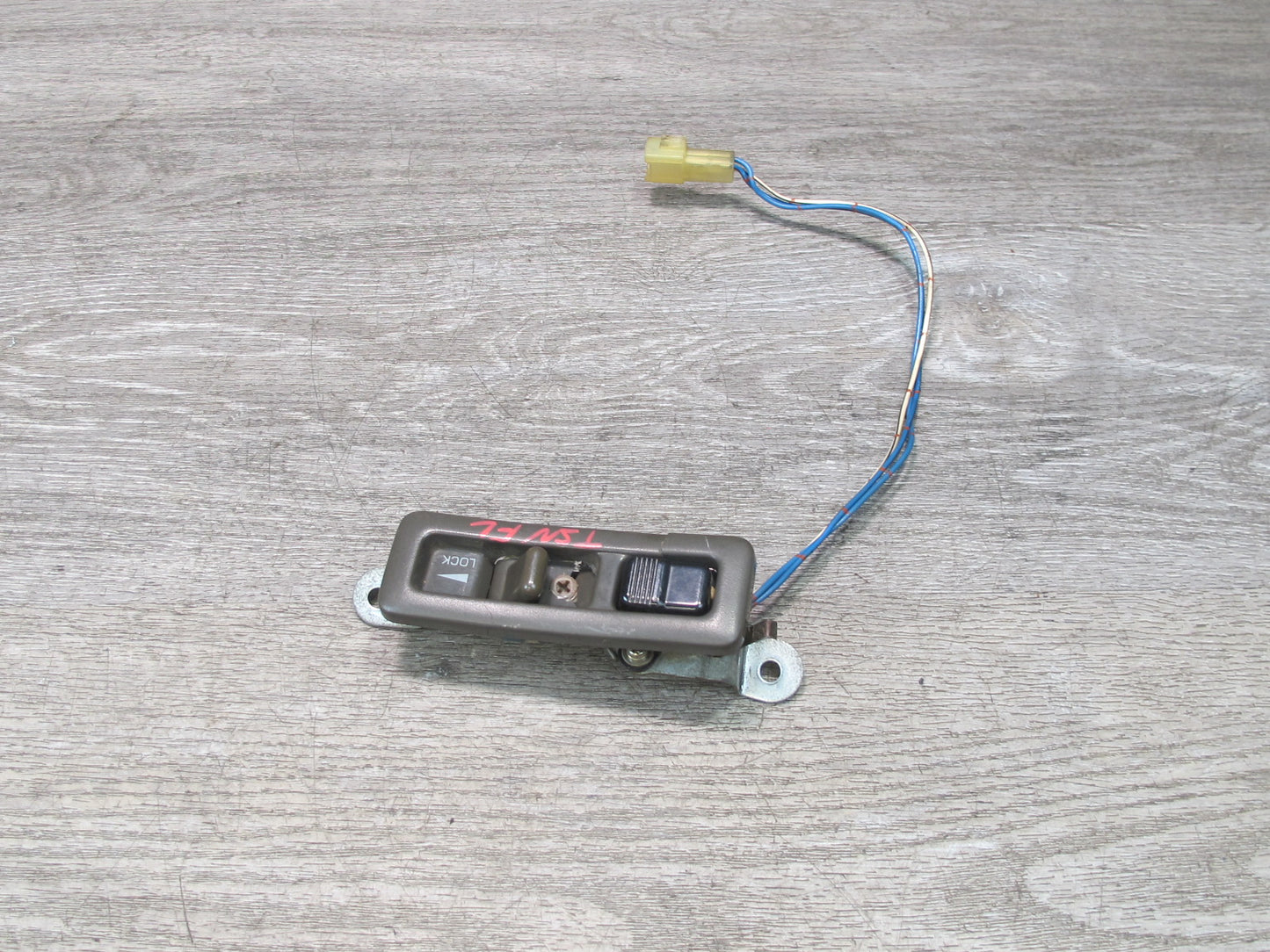 86-92 Toyota Supra MA70L Left Driver Door Lock Switch Gray w Wire OEM