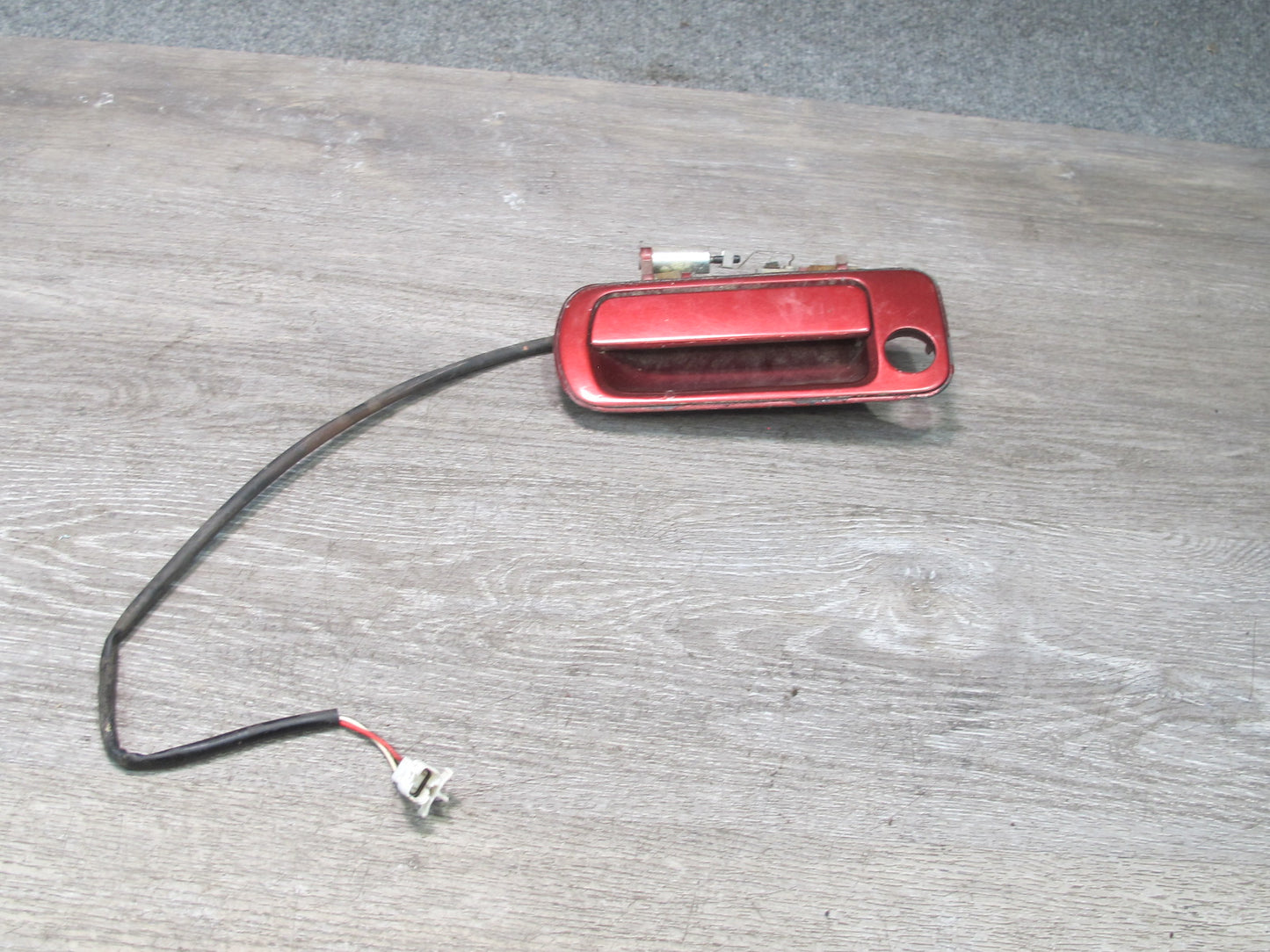 86-92 Toyota Supra MA70L Left & Right Door Exterior Handle RED Pearl OEM