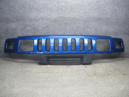 2003-2007 Hummer H2 Front Bumper Radiator Upper Grille Pacific Blue 15777617