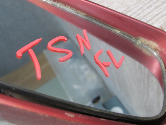 89-92 Toyota Supra MA70L NA Left Door Side View Power Mirror RED Pearl OEM