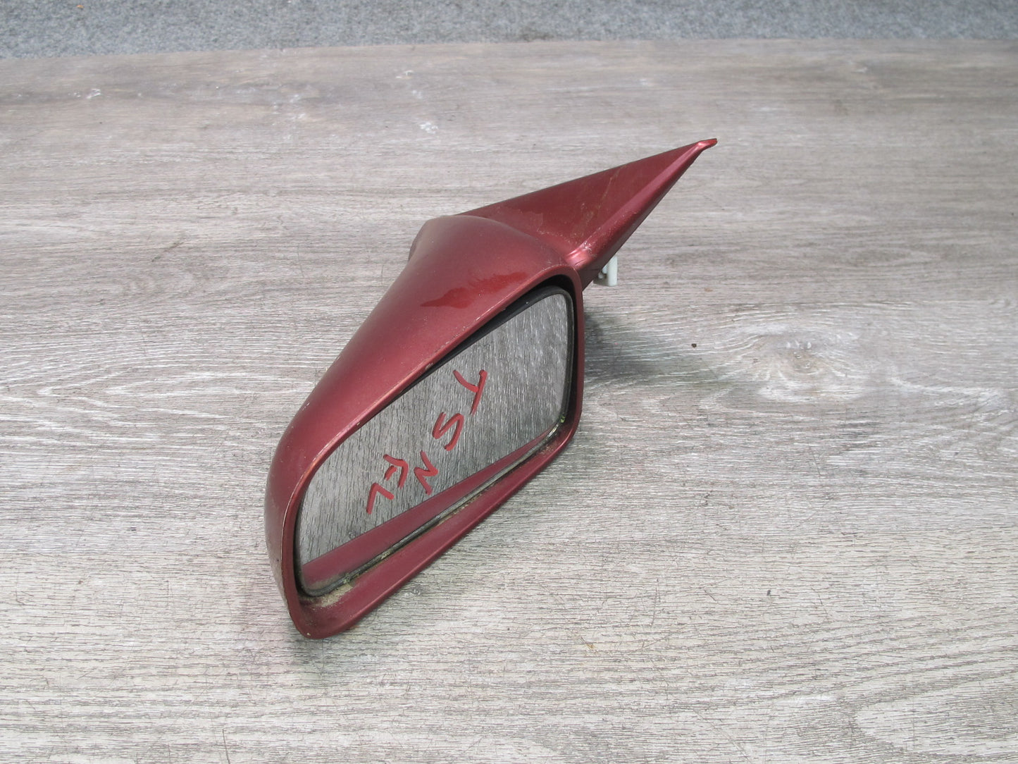 89-92 Toyota Supra MA70L NA Left Door Side View Power Mirror RED Pearl OEM