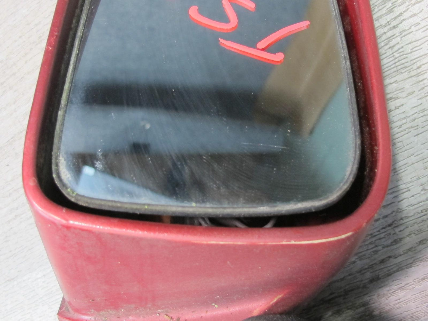 89-92 Toyota Supra MA70L NA Left Door Side View Power Mirror RED Pearl OEM