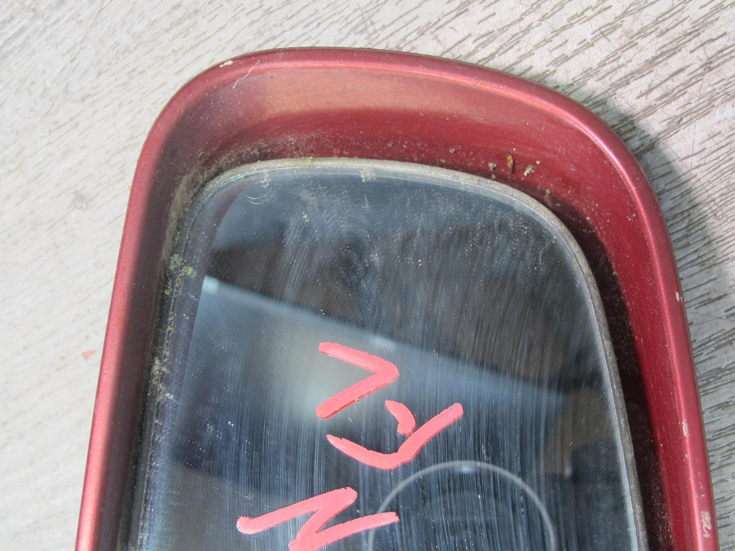 89-92 Toyota Supra MA70L NA Left Door Side View Power Mirror RED Pearl OEM