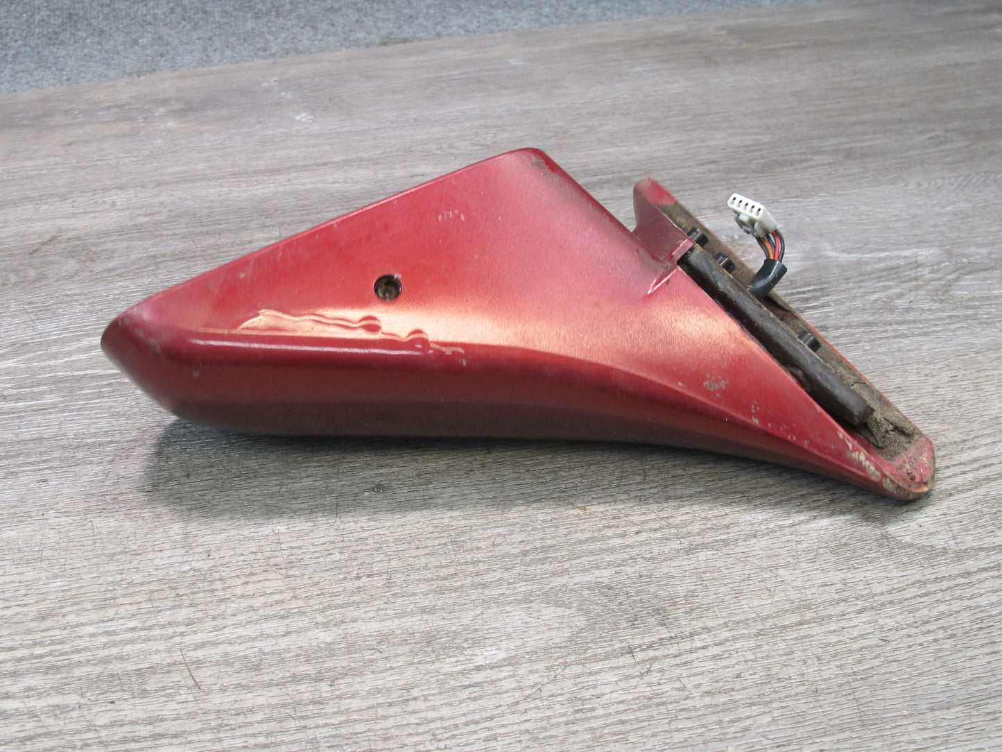 89-92 Toyota Supra MA70L NA Left Door Side View Power Mirror RED Pearl OEM