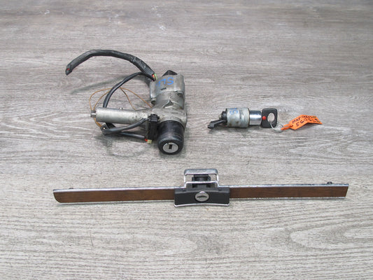 86-89 Mercedes R107 560SL Ignition Switch Glove Trunk Lock KEY Set OEM