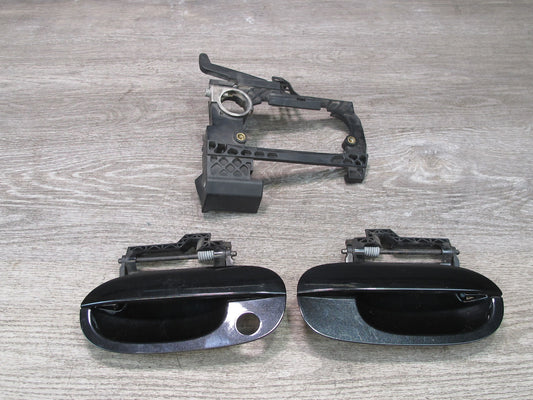 07-08 BMW E85 Z4 Set of 3 Left & Right Door Exterior Handle w Left Bracket OEM