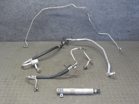 09-10 Nissan Z34 370Z Set of 4 A/C Air Conditioning Hose Pipe Line w Dryer OEM