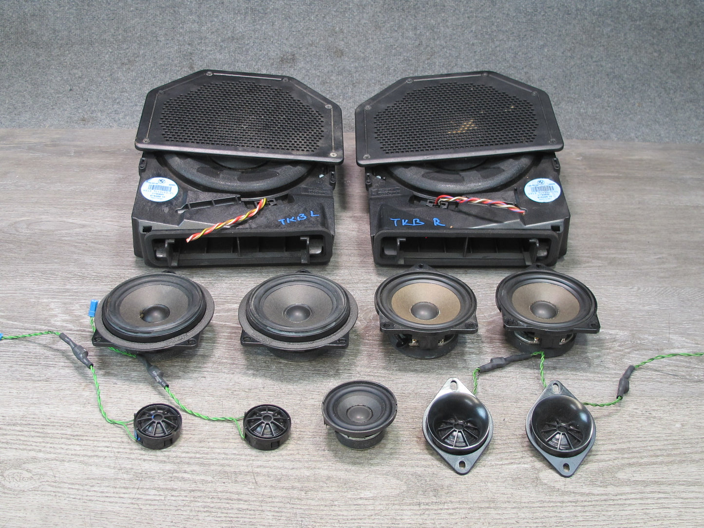 2008-2011 BMW E90 Sedan M3 328i 335i Hi-fi Audio Tweeter Subwoofer Speaker Set