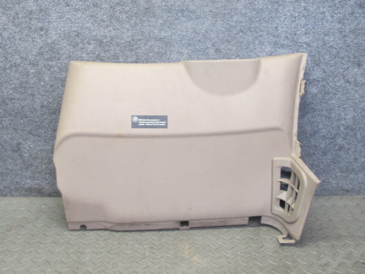 96-02 BMW E36/7 Z3 Left Under Dash Lower Knee Trim Cover Beige 8397599 OEM