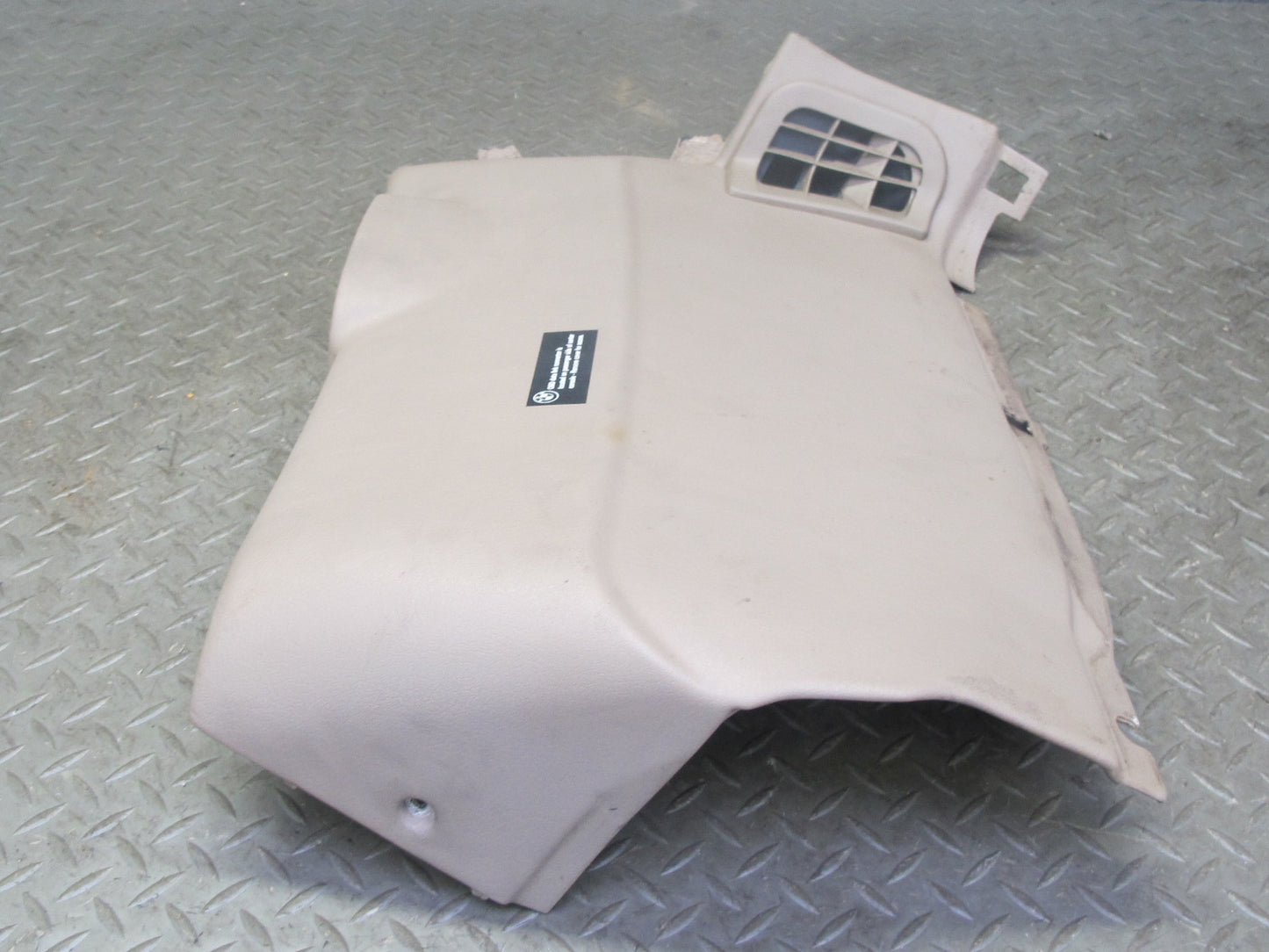 96-02 BMW E36/7 Z3 Left Under Dash Lower Knee Trim Cover Beige 8397599 OEM