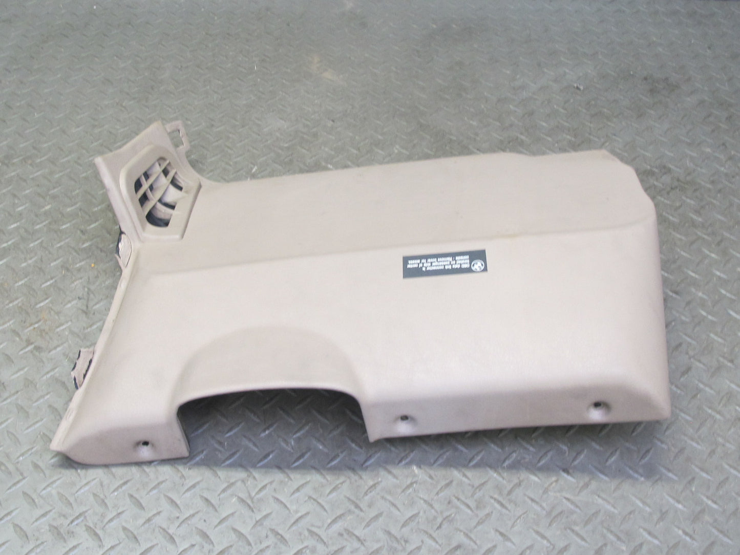 96-02 BMW E36/7 Z3 Left Under Dash Lower Knee Trim Cover Beige 8397599 OEM