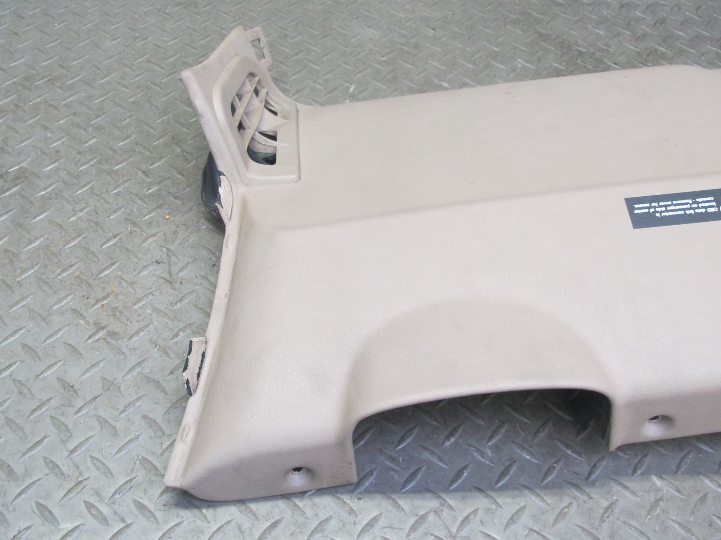 96-02 BMW E36/7 Z3 Left Under Dash Lower Knee Trim Cover Beige 8397599 OEM