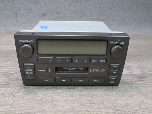 01-02 Lexus JZS160 GS430 GS300 Pioneer AM FM Radio Cassette Player Head Unit OEM