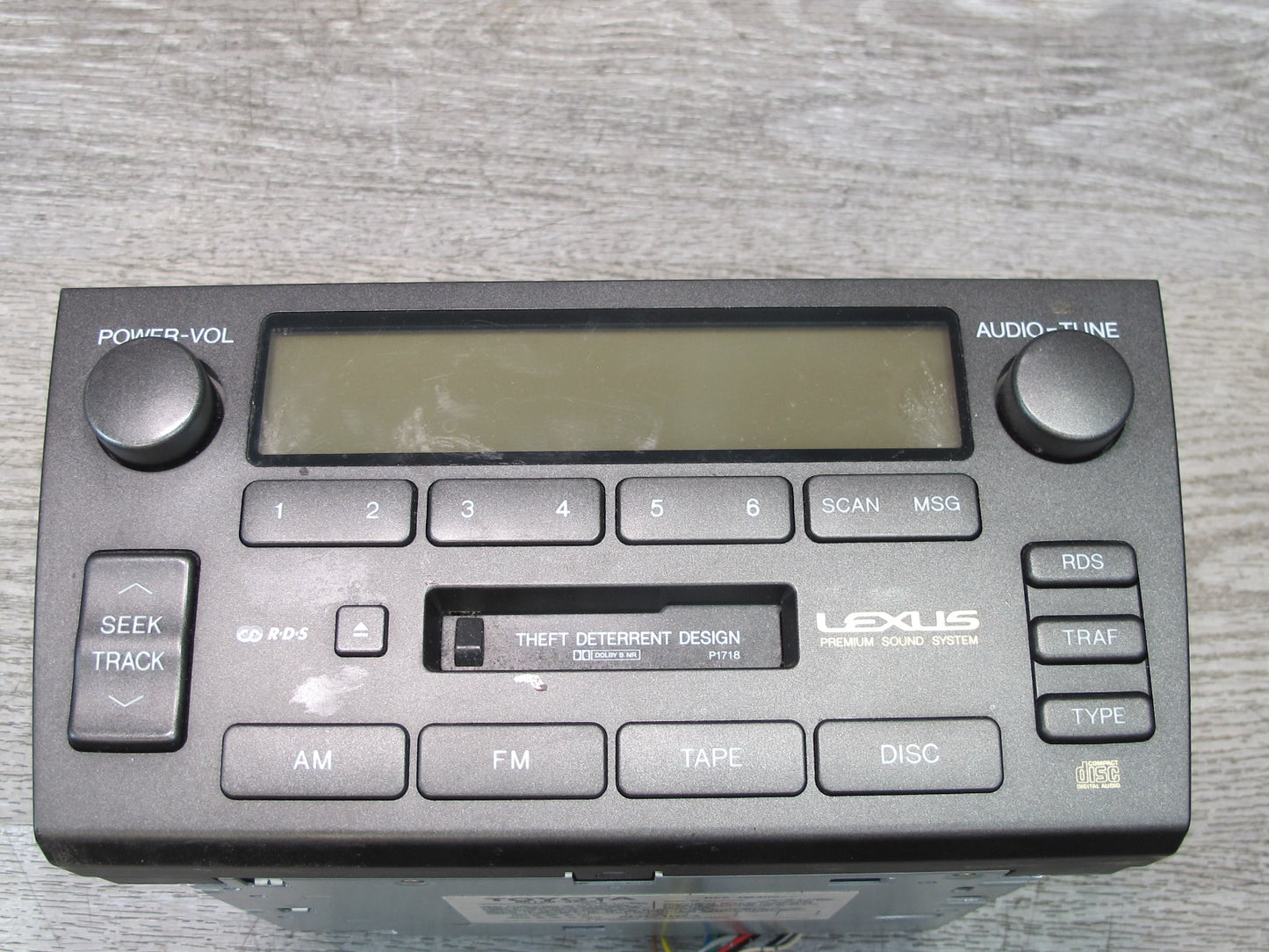 01-02 Lexus JZS160 GS430 GS300 Pioneer AM FM Radio Cassette Player Head Unit OEM