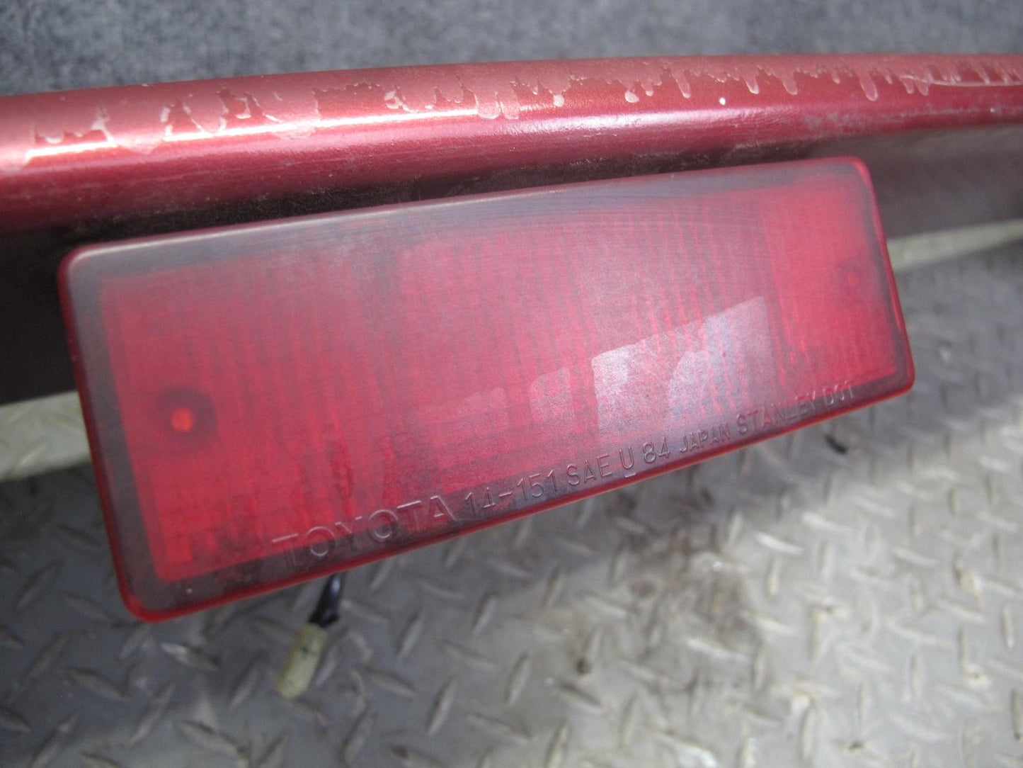 86-88 Toyota Supra MA70L Rear Trunk Lid Tailgate Spoiler w 3RD Brake Light OEM
