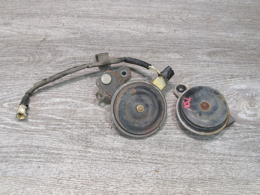 86-92 Toyota Supra MA70L MK3 Set of 2 High & Low Tone Note Pitch Horn Signal OEM