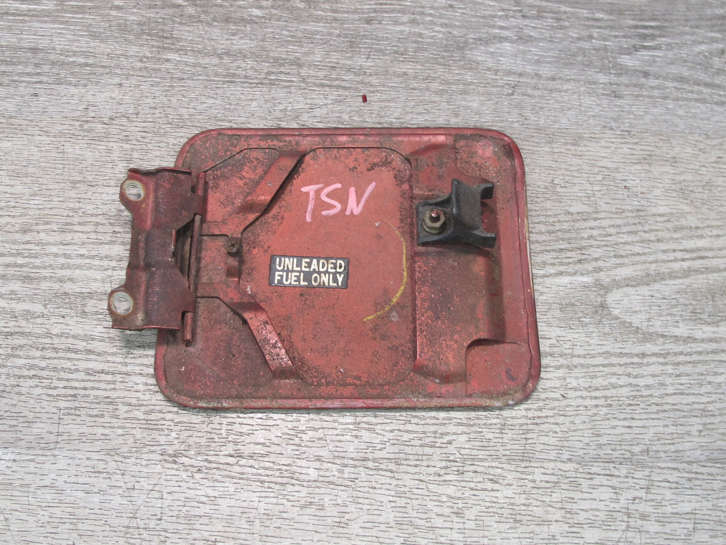 89-92 Toyota Supra MA70L Fuel Tank Filler Door Lid Cover Medium RED Pearl OEM