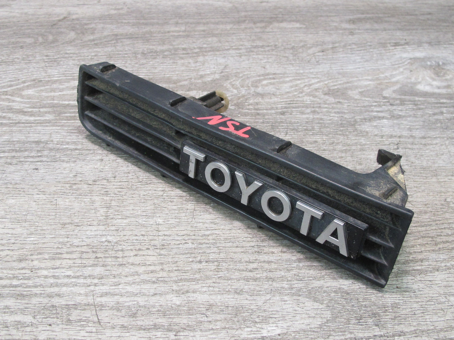 89-92 Toyota Supra MA70L Set of 2 Front Bumper Left & Right Trim Grille Logo OEM