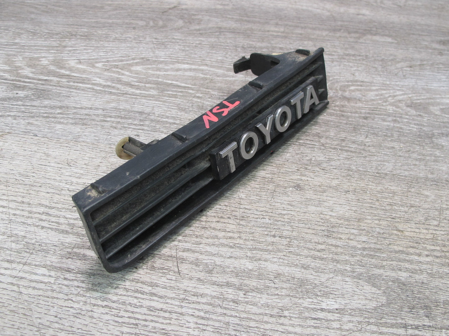 89-92 Toyota Supra MA70L Set of 2 Front Bumper Left & Right Trim Grille Logo OEM
