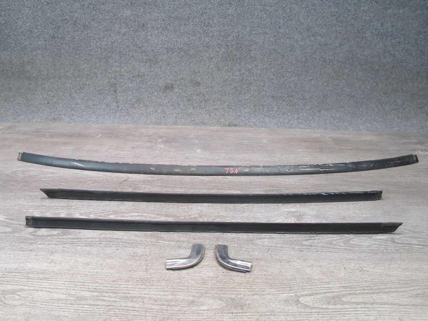 86-92 Toyota Supra MA70L Front Windshield Trim Molding Strip Cover Set OEM