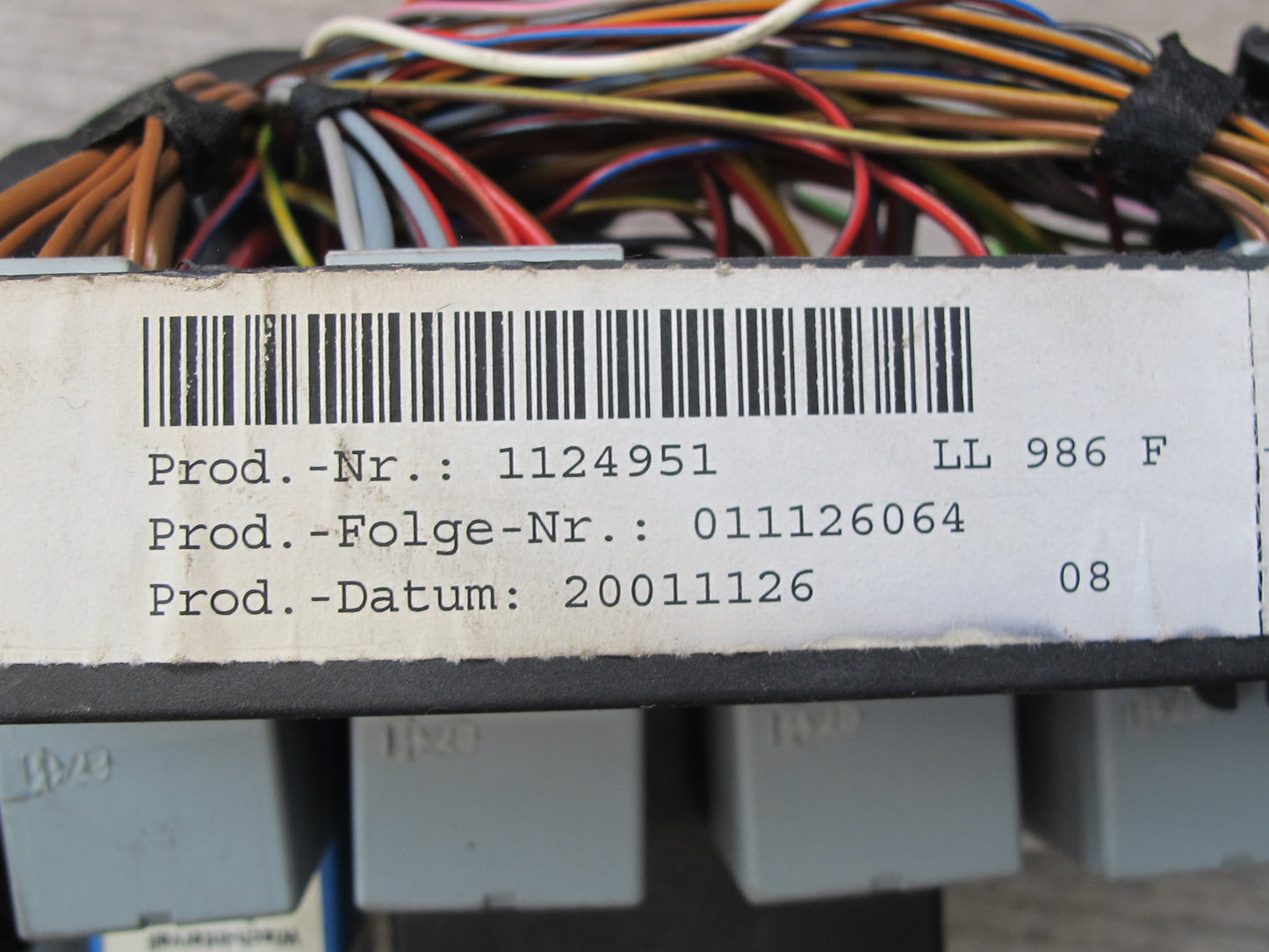 2000-2004 Porsche Boxster 986 Junction Fuse Relay Box Module Unit