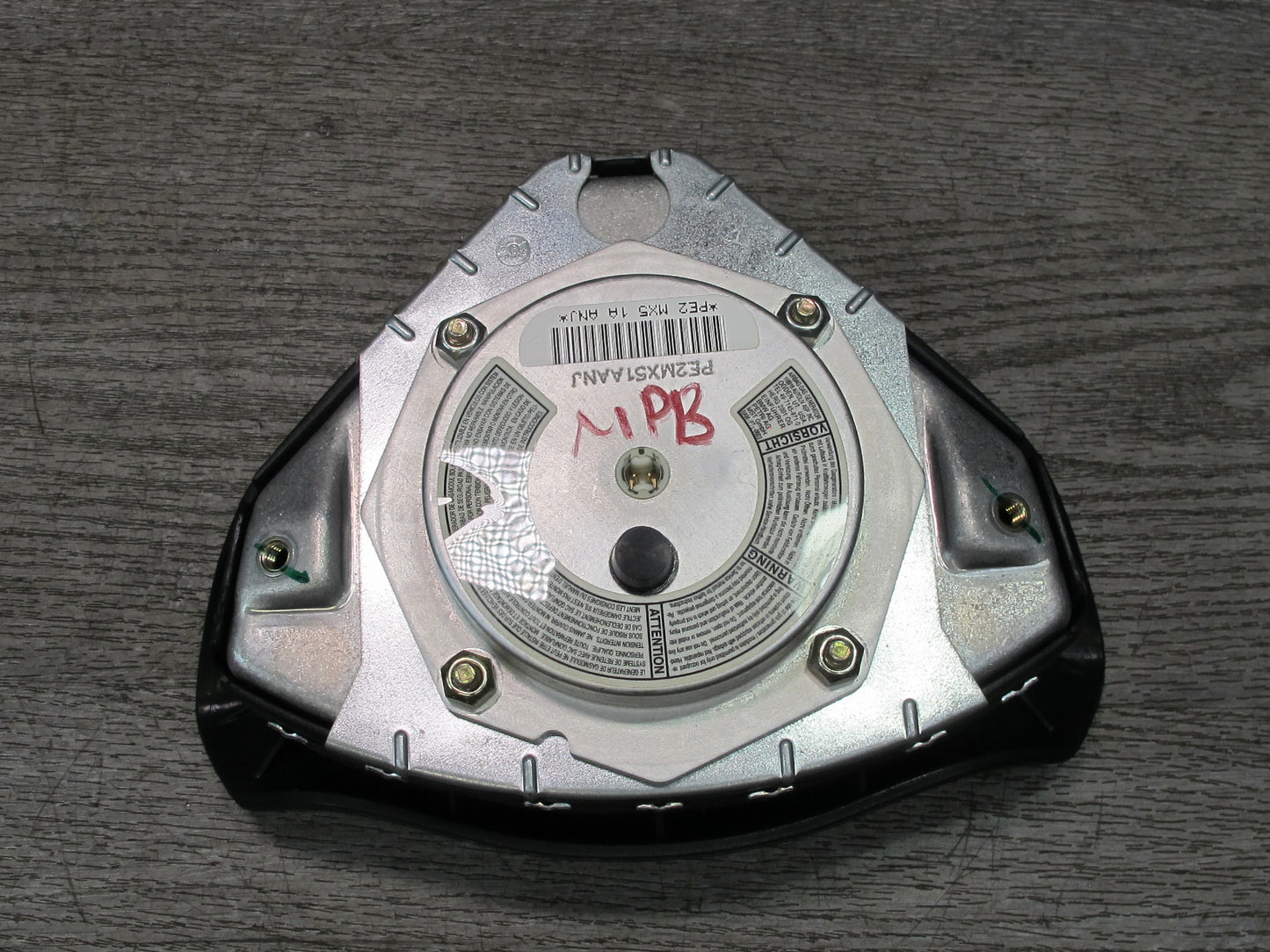 99-04 PORSCHE BOXSTER 986 FRONT LEFT DRIVER SIDE STEERING WHEEL SRS AIRBAG OEM