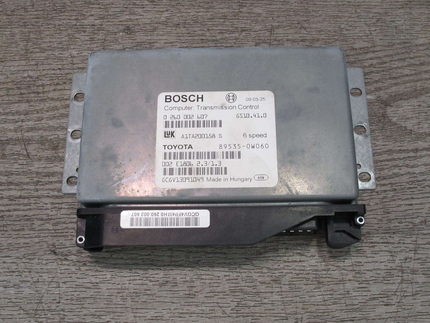 03-05 Toyota MR2 Spyder ZZW30L SMT Transmission Control Module 89535-0W060 OEM