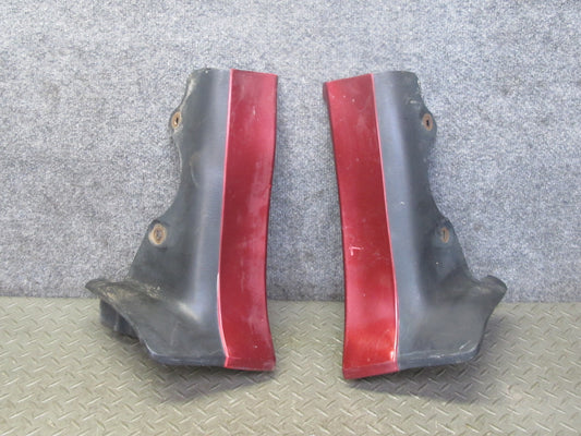 86-92 Toyota Supra MK3 Front Left & Right MUD Flap Guard Set RED Pearl OEM